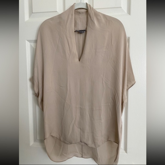 Vince Silk Blouse Cream Size S - Picture 8 of 8